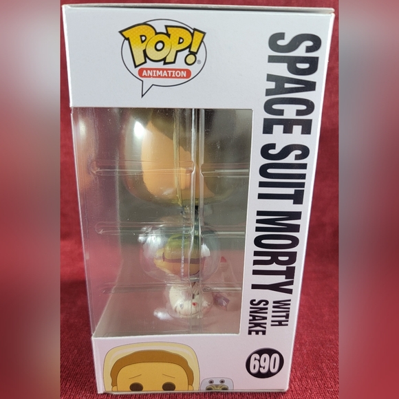 Space suit morty with snake funko # 690 (nib) With pop protector - Picture 5 of 7